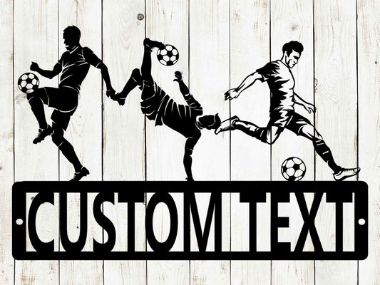 Soccer Custom Name Metal Sign, Boys Soccer, Mens Soccer, Soccer Award Display, Personalized Soccer Medal Display, Soccer Medal Holder