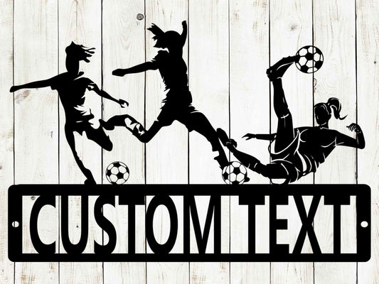 Soccer Custom Name Metal Sign, Girls Soccer, Womens Soccer, Soccer Award Display, Personalized Soccer Medal Display, Soccer Medal Holder