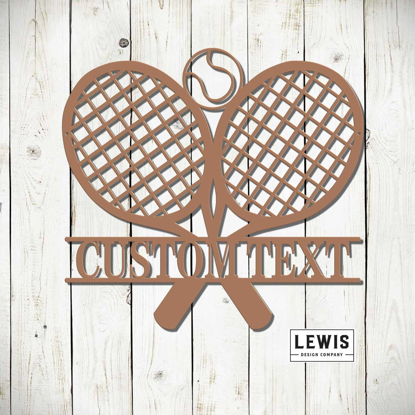 Tennis Custom Metal Wall Sign, Powder Coated Metal Custom Tennis Sign, Custom Tennis Decor