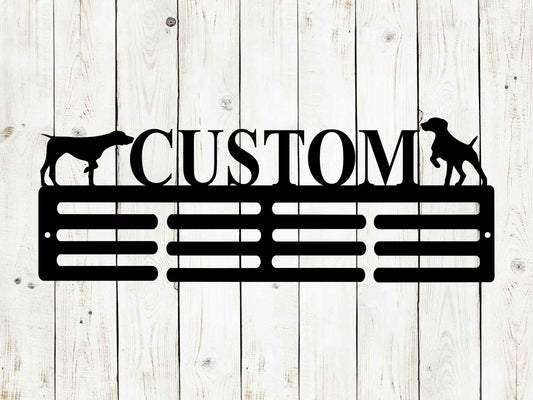 Dog Custom Name Medal Hanger Monogram - 12 Rungs for medals & Ribbons, Medal Display, Sports Medals, Kids Room Sports Decor, Dog Show, Dog