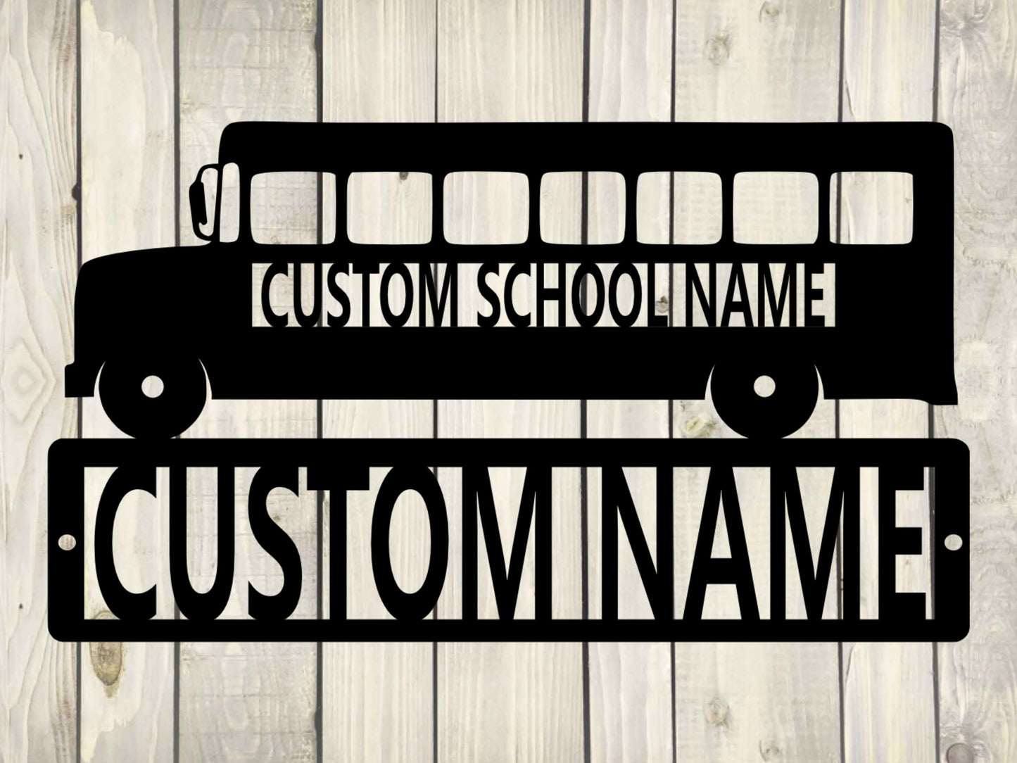 School Bus Custom Name Metal Sign, Classroom Custom Sign, Personalized Classroom Display, Classroom Decor, School Sign, Custom Bus Sign