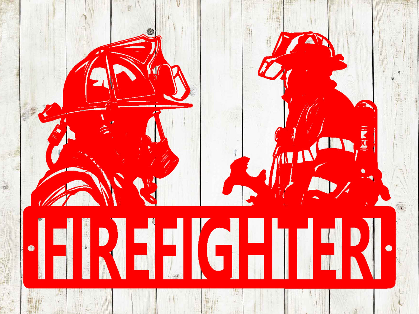 Firefighter Custom Name Metal Sign, Fire Engine, Firefighter Sign, First Responder, Kids Room Decor, Man Cave, Firemen, Firewoman, Fire